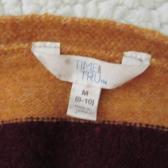 Time & Tru Women's Striped Cardigan Size Medium 8-10 - Picture 2 of 8